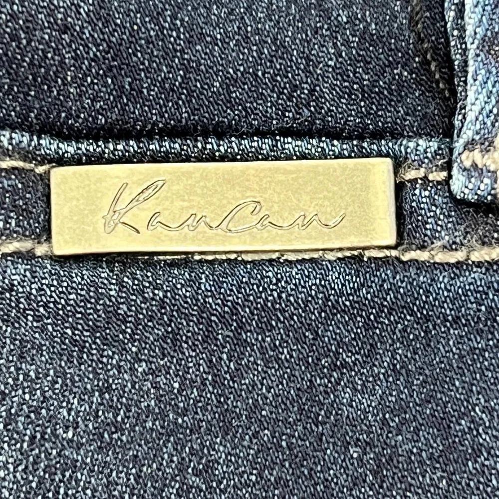 KANCAN USA 5-POCKETS MID RISE SUPER SKINNY DISTRESSED DENIM JEANS BLUE 1/24 EUC - Picture 12 of 15